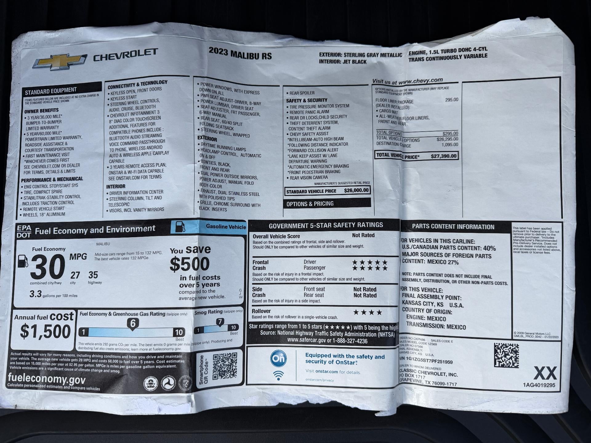2023 Chevrolet Malibu RS