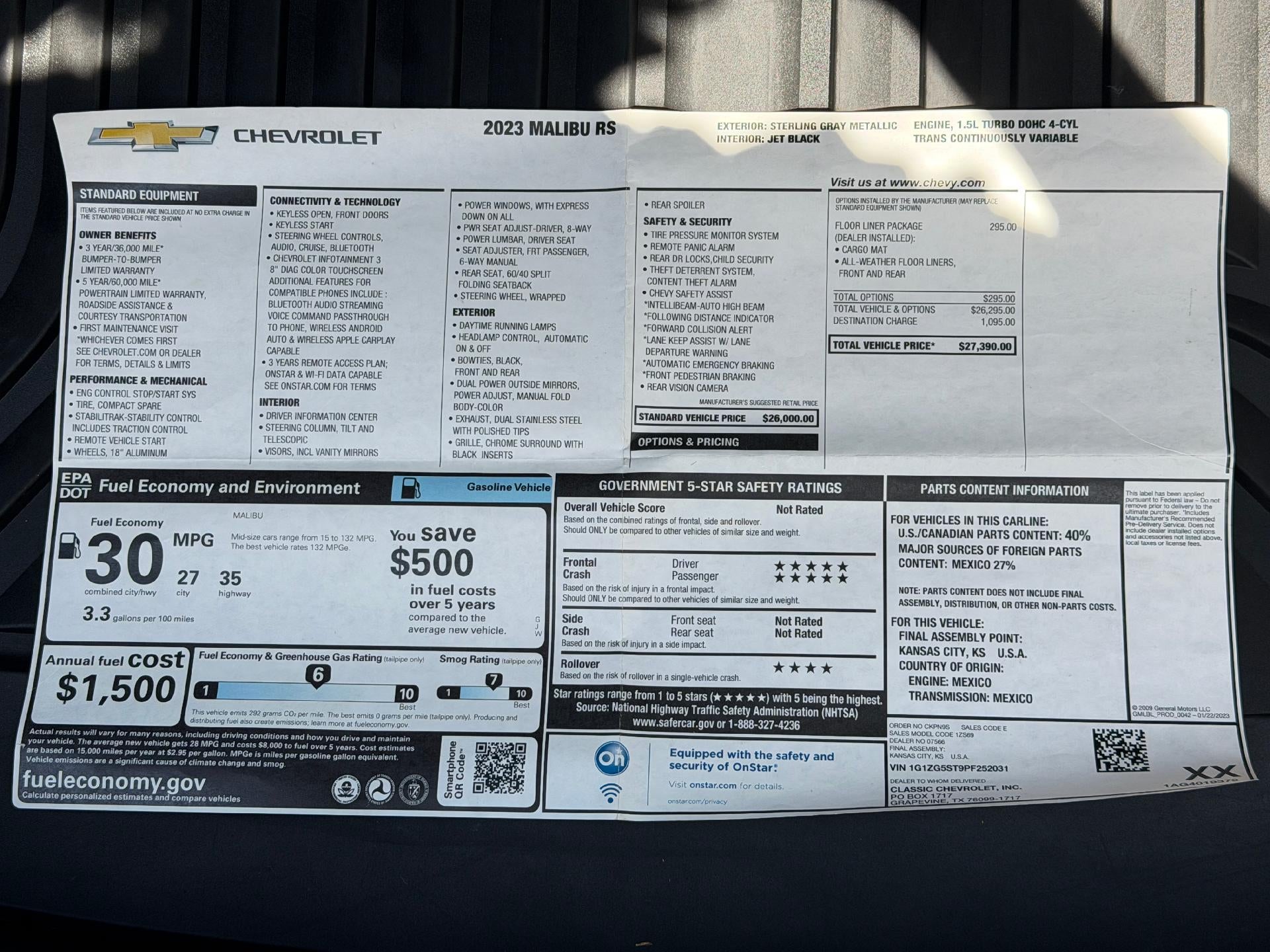 2023 Chevrolet Malibu RS