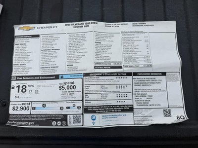2025 Chevrolet Silverado 1500 Crew Cab Short Box 4-Wheel Drive Custom
