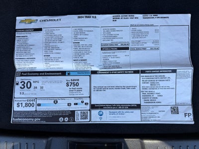 2024 Chevrolet Trax FWD 4dr LS